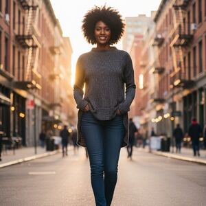 Paper Crane Blue Long Sleeve